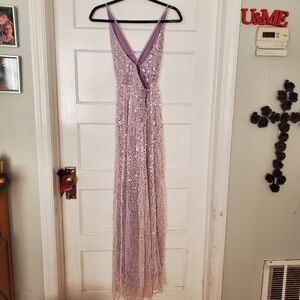 Lulu's Lavender Sequin Dress